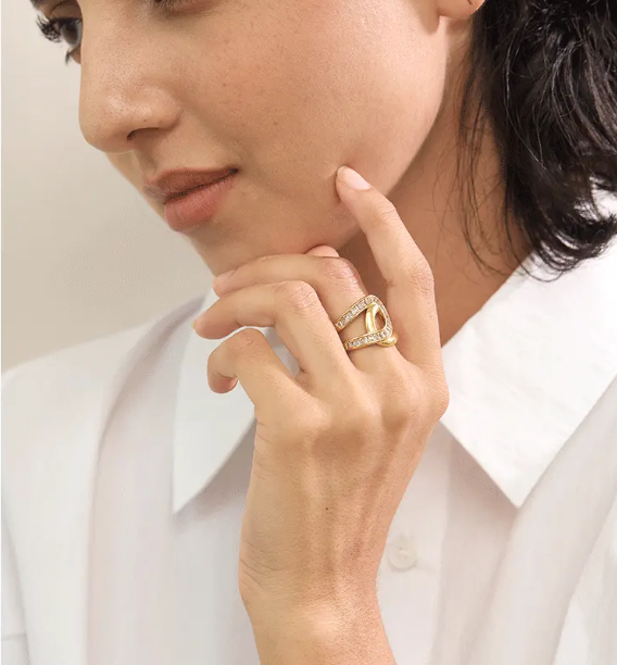 AINE LARGE PAVE RING