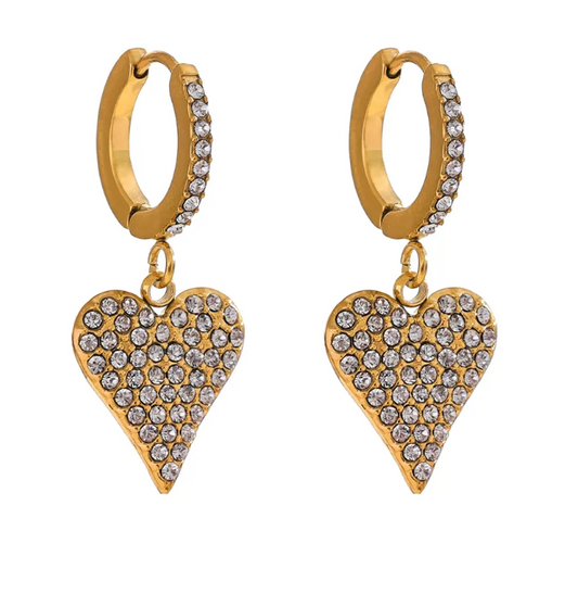 BIA HEART PAVE EARRINGS