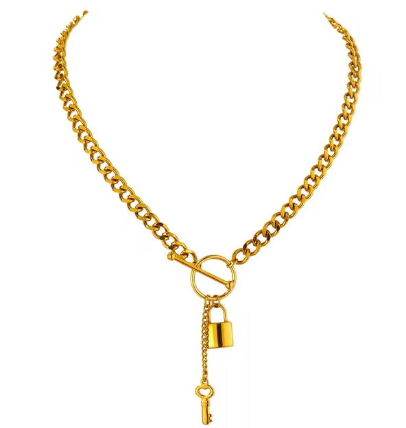 SUZI LOCK + KEY NECKLACE