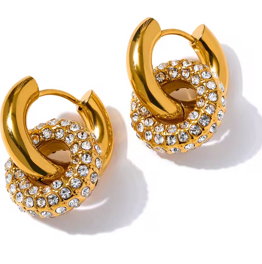 GRETA DOUBLE LOOP EARRINGS