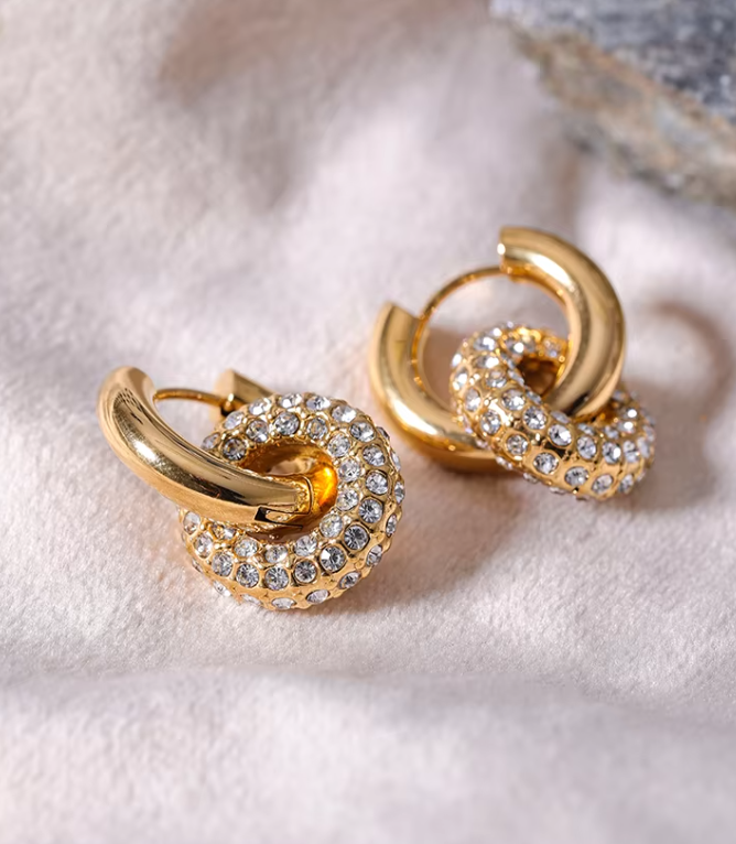 GRETA DOUBLE LOOP EARRINGS