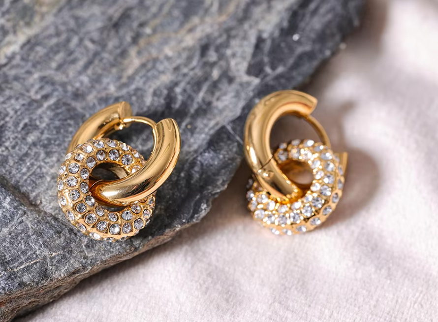 GRETA DOUBLE LOOP EARRINGS